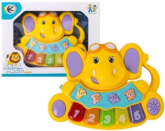 Mini kinderharmonica olifant - 1 stuk