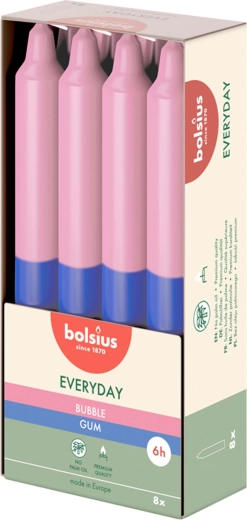Bougie conique parfumée Bubble Gum - 1 pièce