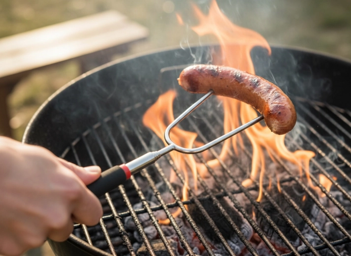 Easy handling at the grill or fire pit