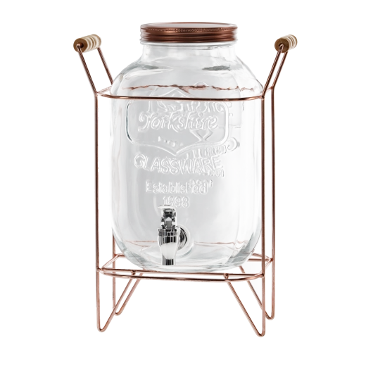 Stable metal stand in a copper tone