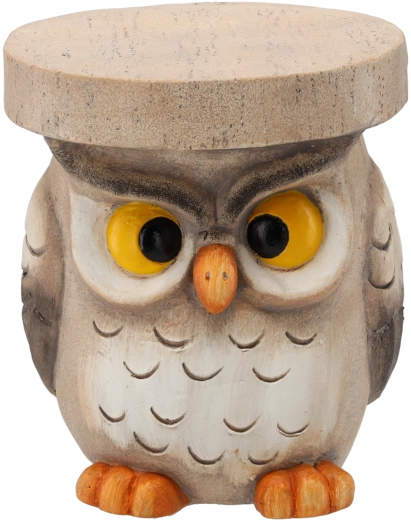 Dekorative Gartenskulptur Eule – Pflanzenständer