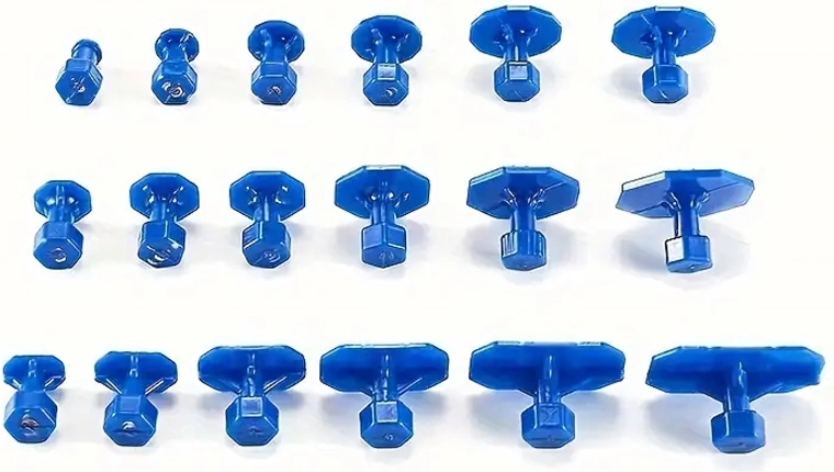 18 interchangeable pulling tabs for every type of damage