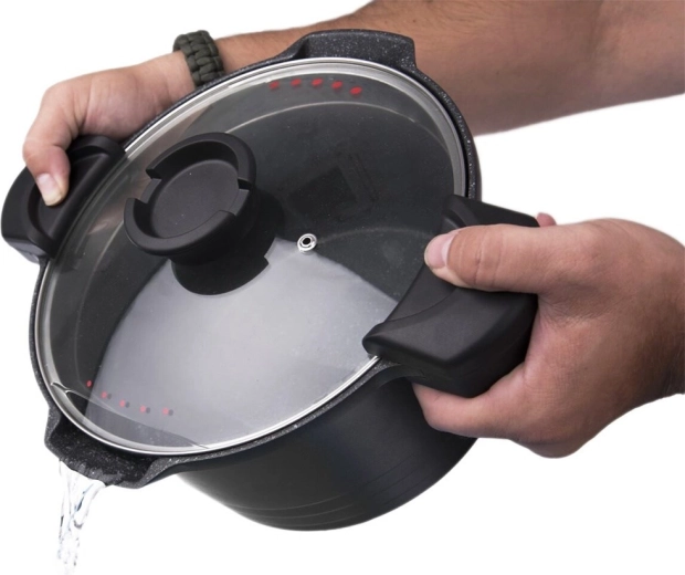 Brede handgrepen en veilig afgieten