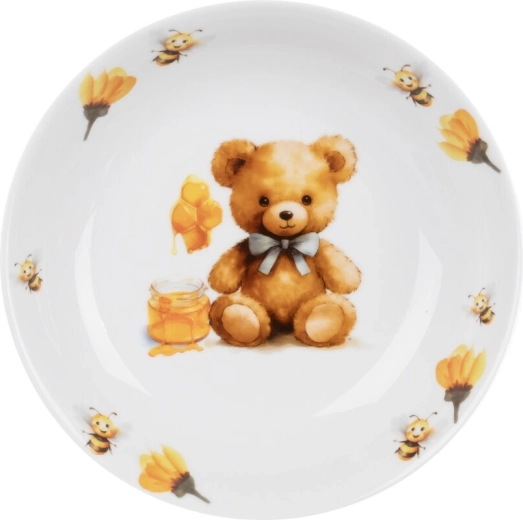 Children’s deep porcelain plate Teddy Bear 19 cm