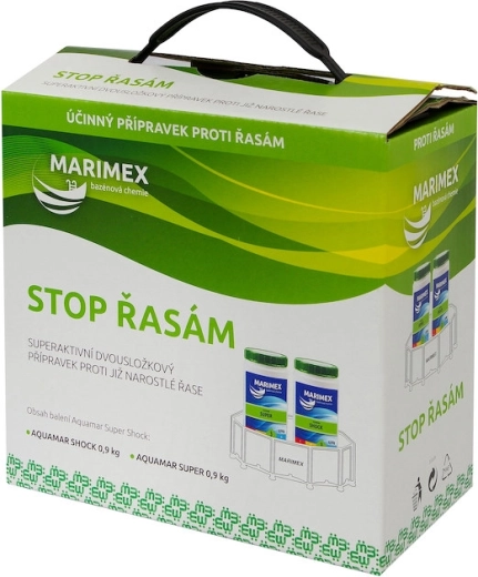 Marimex Super Chlor Schock gegen Algen 2 × 0,9 kg
