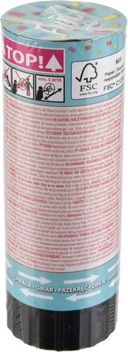 Mini-Konfetti-Shooter im Tubus 11 cm