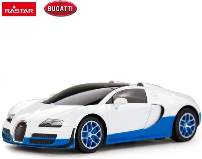 Bugatti Veyron Grand Sport op afstand bestuurbare auto Rastar 1:24 wit - 1 stuk