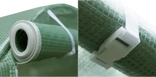 Robustes Material PE 140 g/m² mit verstärktem Gewebe