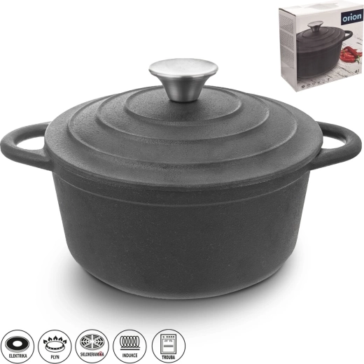Gusseisentopf 4 l mit Deckel