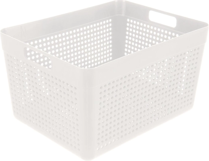 Terra opbergmand van plastic (UH) wit 33,5 × 25 × 19 cm