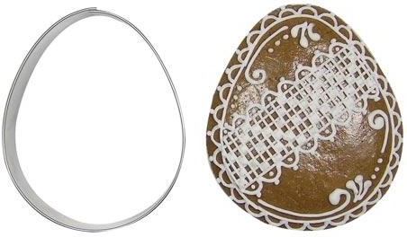 Stainless steel egg cookie cutter 7 cm