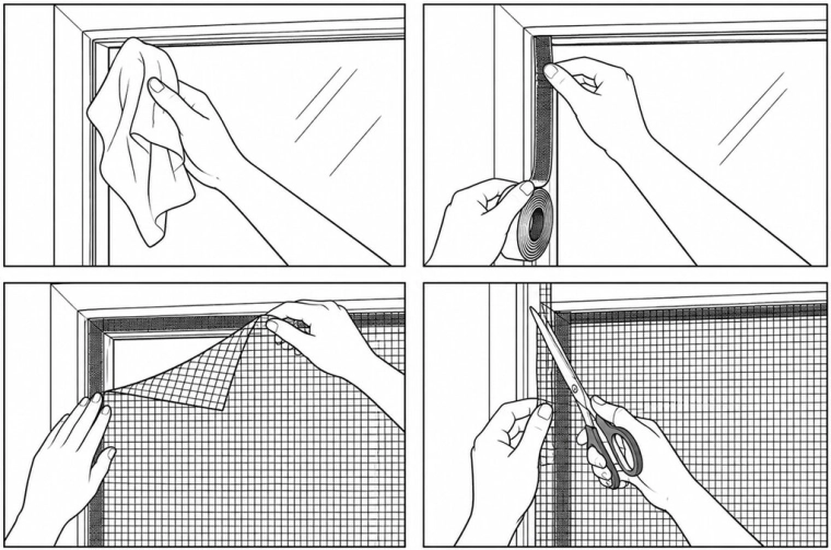 Quick installation without tools