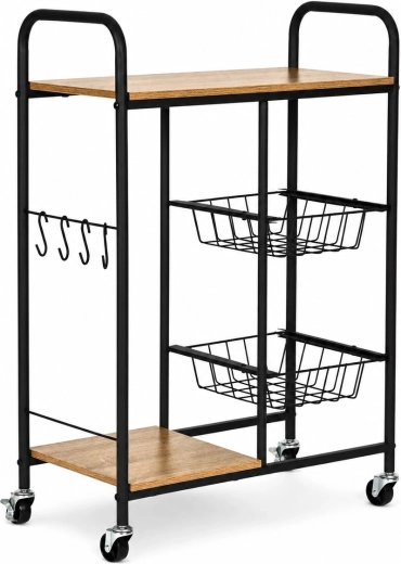 Mobile trolley on 4 wheels with locking