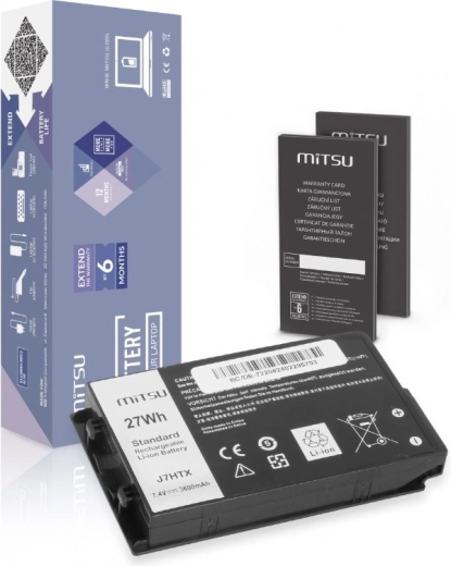 MITSU Battery for Dell Latitude 12 Rugged 7202/7212/7220 tablet (3600 mAh, 27 Wh)