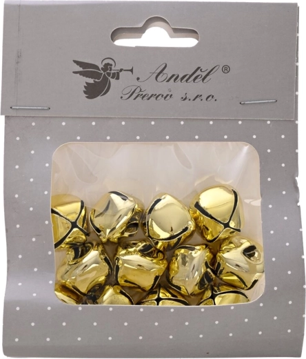 Clochettes métalliques dorées 2 cm (12 pcs)