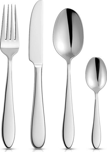Stainless steel cutlery set for 6 people, 24 pieces ORION