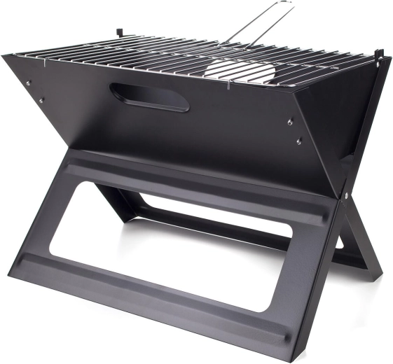 Folding portable charcoal grill Flat 46 × 41.5 cm, steel