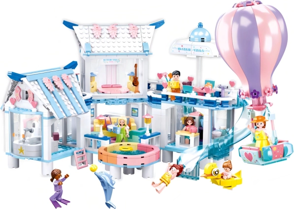 Villa flottante avec piscine