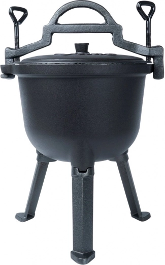 Stabiel driepootstatief voor veilig koken boven vuur