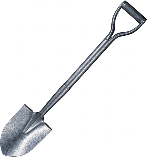 Bêche de jardin en métal avec manche métallique 100 cm, extra robuste