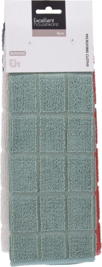 Set of Microfiber Cloths 30 × 30 cm (4 pcs)