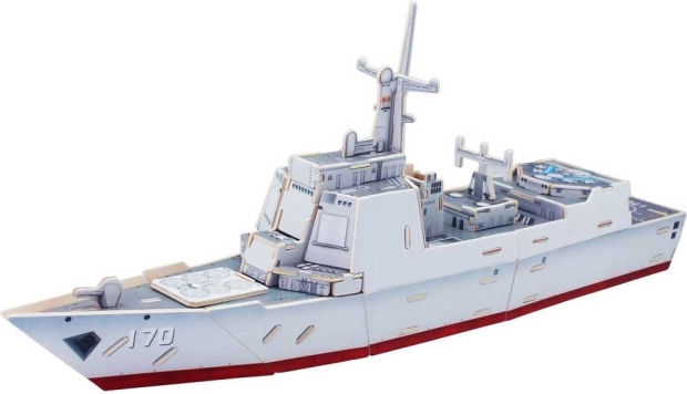 Robotime 3D Puzzle Destroyer Type 052C, Color