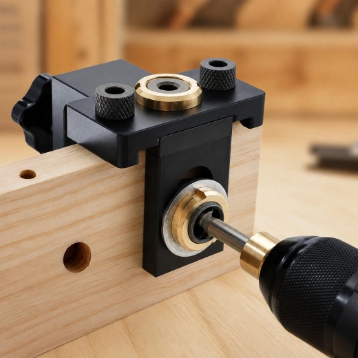 Precise drilling of furniture joints