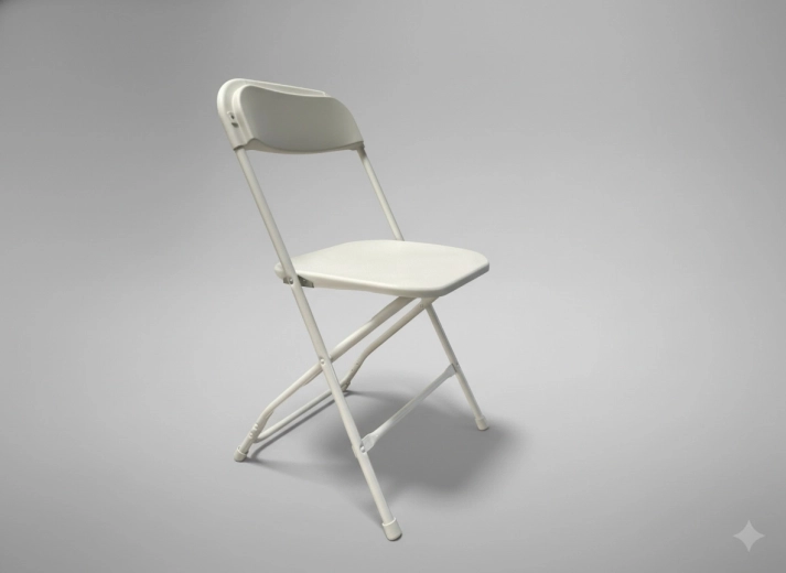 Chaise traiteur pliante blanche