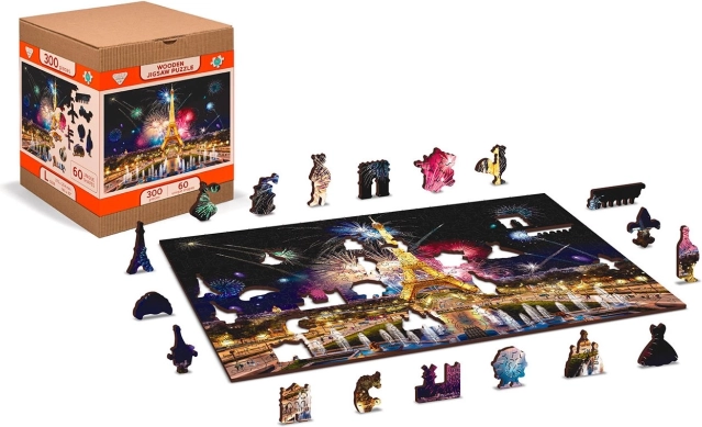 Houten puzzel Parijs bij nacht XL 600 – WOODEN CITY