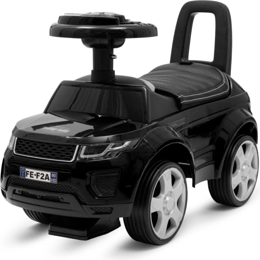 Baby Mix Prime SUV Kids' Ride-On Car, black eco-leather