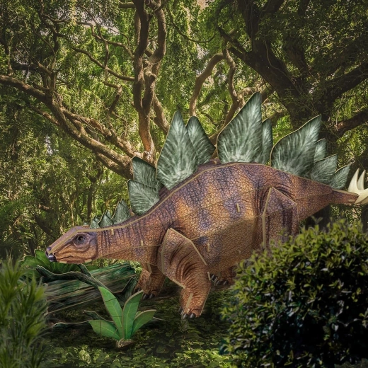 Realistic Stegosaurus model