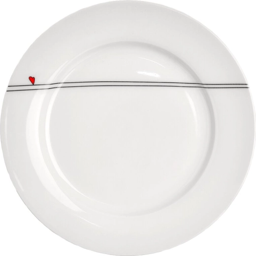 Dessert plate with heart motif, 19 cm