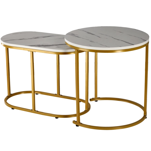 Sturdy gold metal frame