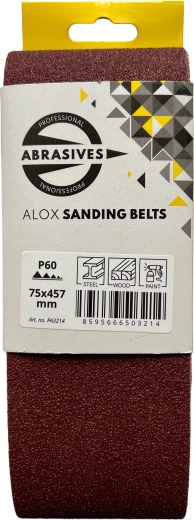 Schuurband voor handbandschuurmachines 75 × 457 mm, korrel 36 (3 stuks)