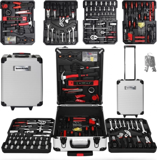 Grande mallette à outils sur roulettes – 189 pièces