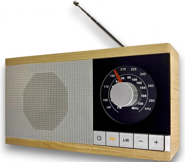 Radio rétro Krystyna en finition bois
