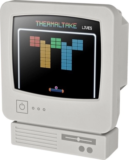 Retro LCD-scherm voor systeeminformatie