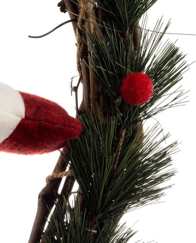 Realistische kerstlook van de krans
