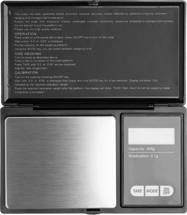Precise weighing up to 500 g