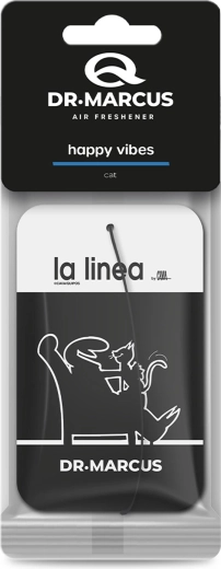 Dr. Marcus La Linea cellulose luchtverfrisser voor in de auto met kattenmotief