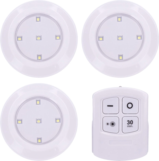 Solight LED-lampen met afstandsbediening 3× 50 lm, timer, op batterijen