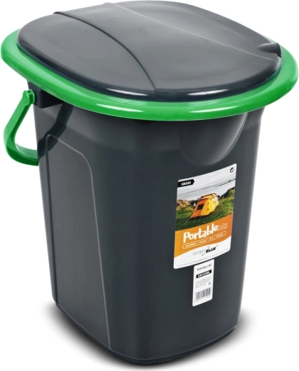 GreenBlue Portable Camping Toilet, Black and Green