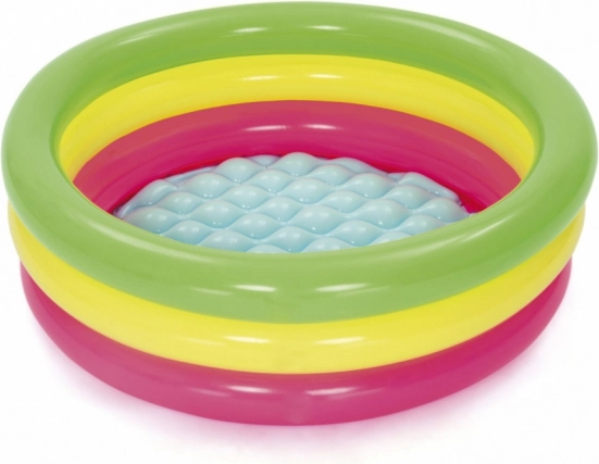 Piscine pour enfants gonflable 70x24 cm, 3 chambres, en boîte 15x20x5,5 cm, 2+