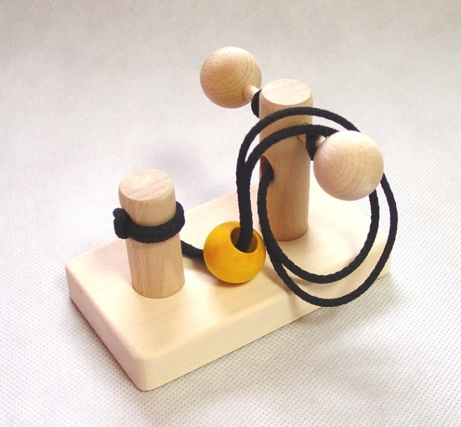 Hidden Ball Puzzle – wooden logic brain teaser