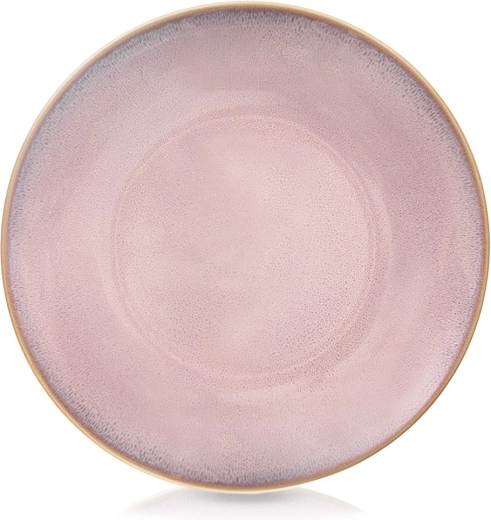 Roze keramisch plat dinerbord Glaze 27 cm