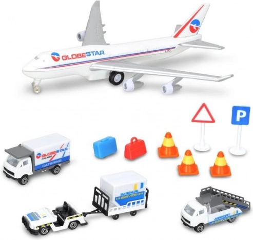 Airport play set with airplane and service vehicles Dickie