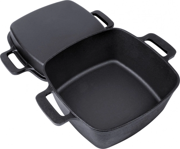 Massief gietijzer voor gelijkmatige warmte