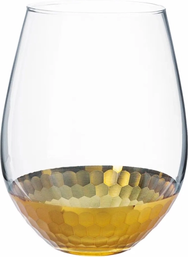 Glass vase Golden Honey 14 cm