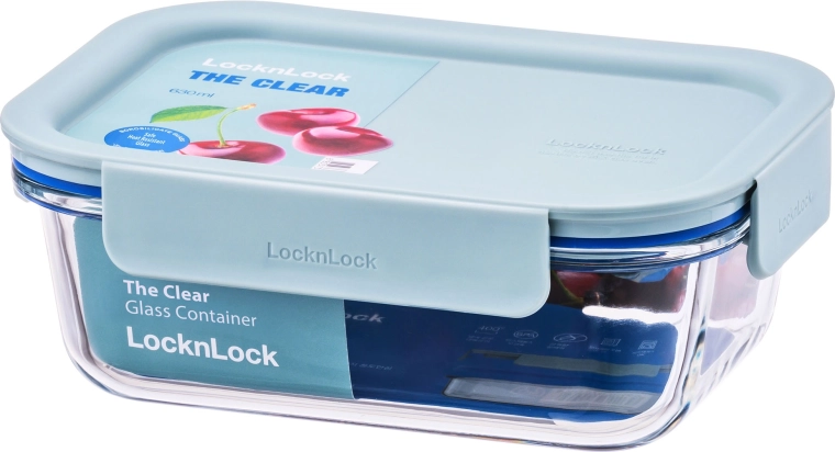 LOCKnLOCK Clear Glass 630 ml Borosilicate Glass Baking Dish with Lid