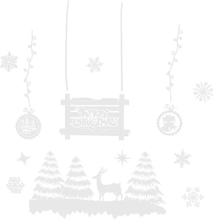 Festive motifs for windows and mirrors